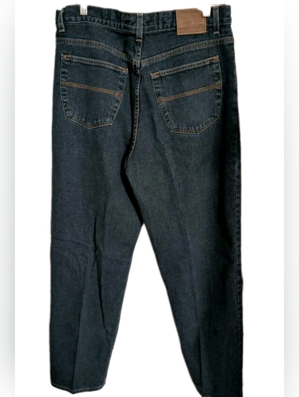 Vintage Structure Relaxed Fit Dark Rinse Wash Jeans Men’s 34x32 Denim 90's Y2K